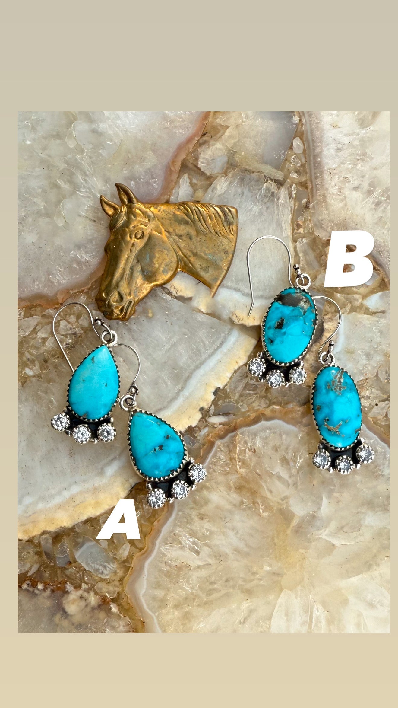 Crystal Earrings - Turnback Pony ™ - Earring