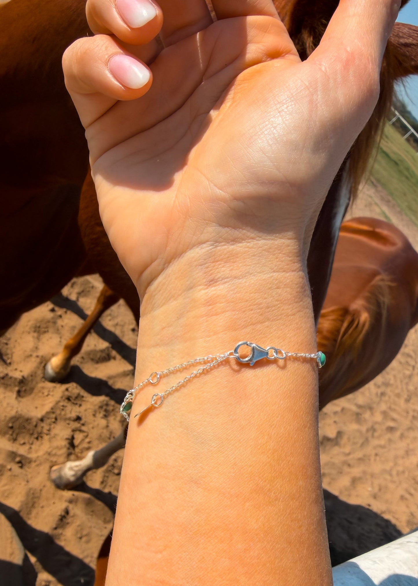 Dainty Turquoise Pony Club Bracelet - Turnback Pony ™ - Bracelet