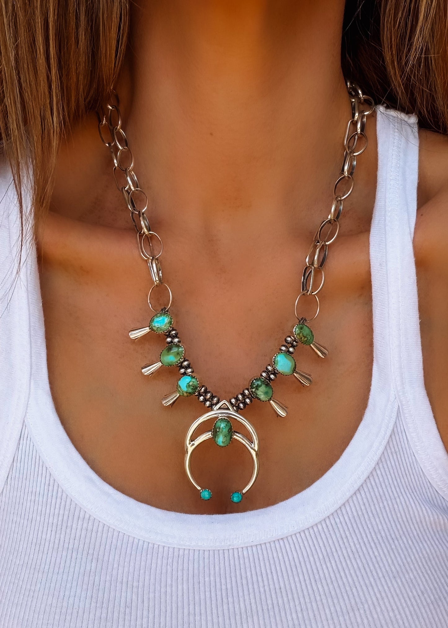 Kenna Squash Blossom Necklace