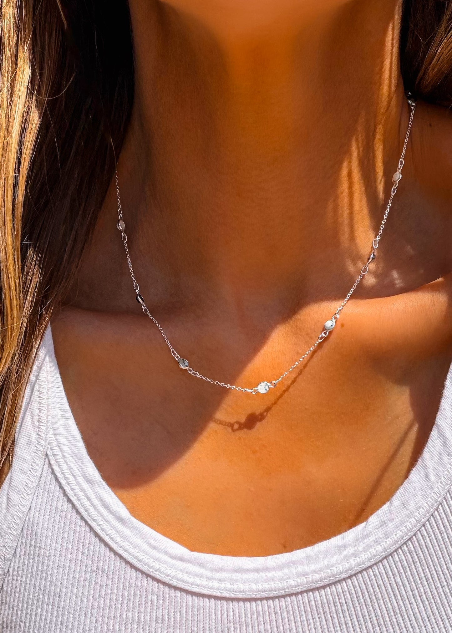 Dainty White Buffalo Pony Club Necklace - Turnback Pony ™ - Necklace