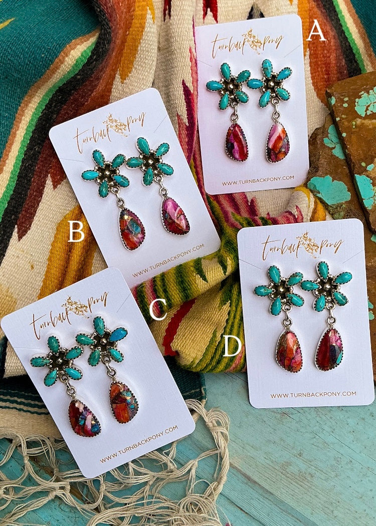 Pattern Earrings - Turnback Pony ™ - Earrings