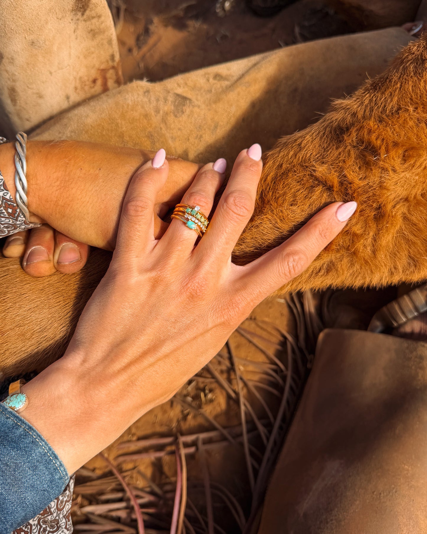 Gold KT Stack - Turnback Pony ™ - Rings