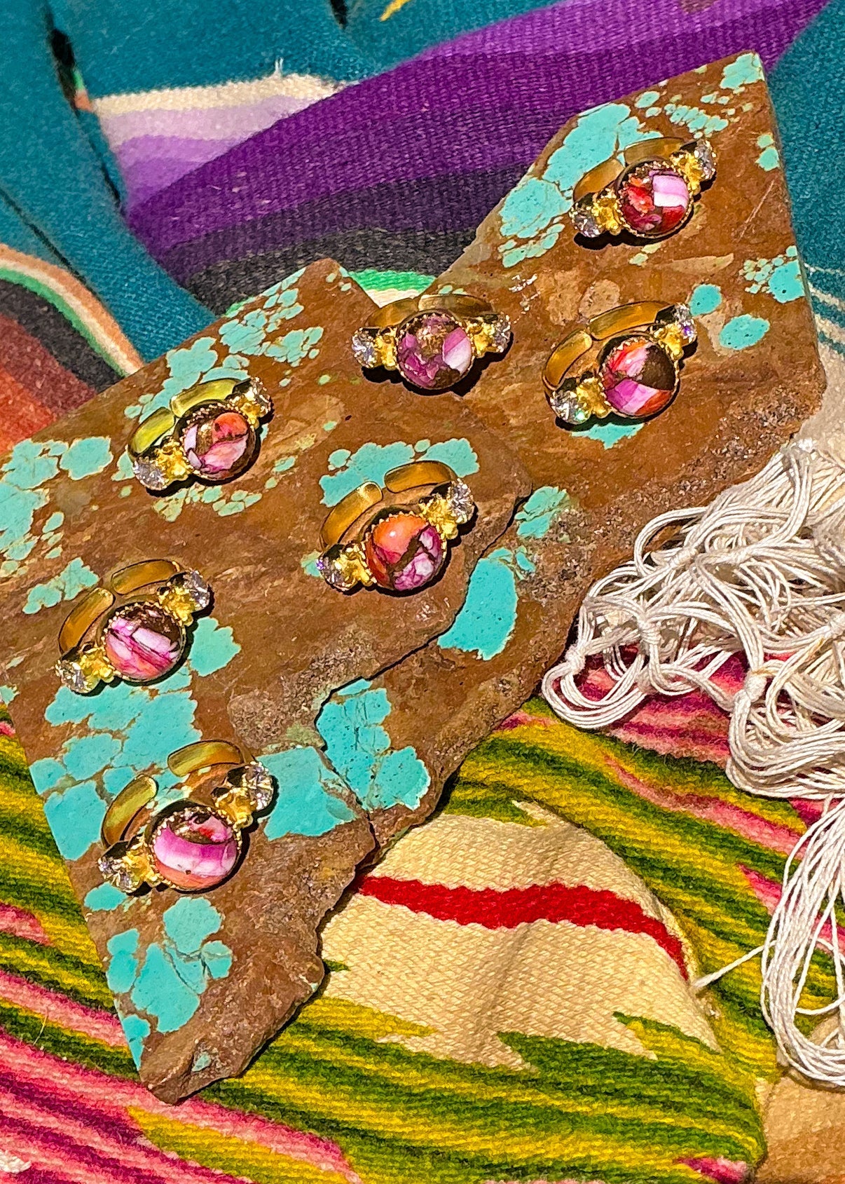 Floral Adjustable Ring - Turnback Pony ™ - Rings