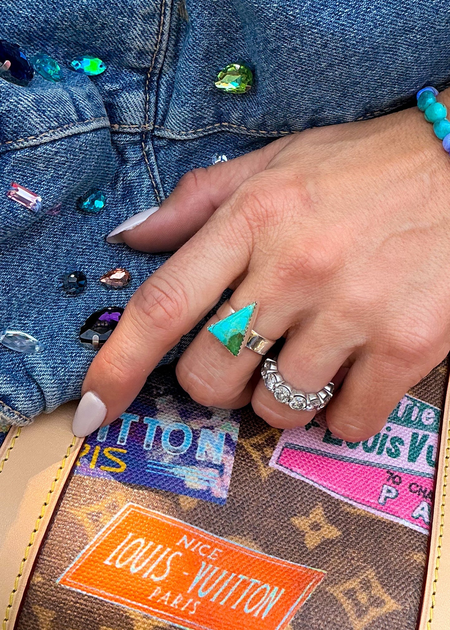 Temple Rings (Turquoise) - Turnback Pony ™ - Rings