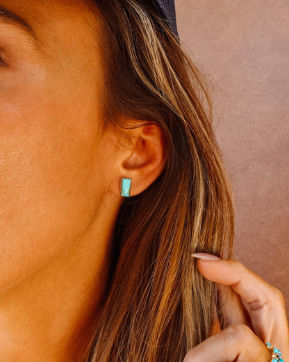 Turquoise Bar Earring