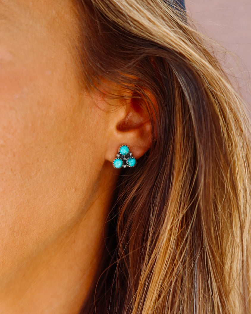 Rio Stud Earrings - Turnback Pony ™ - 