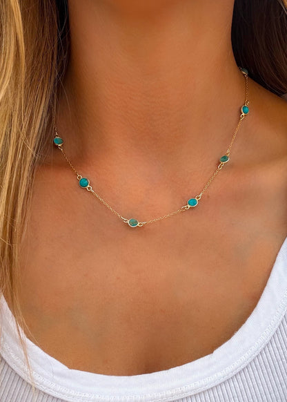 Turquoise Large Pony Club Necklace - Turnback Pony ™ - Necklace