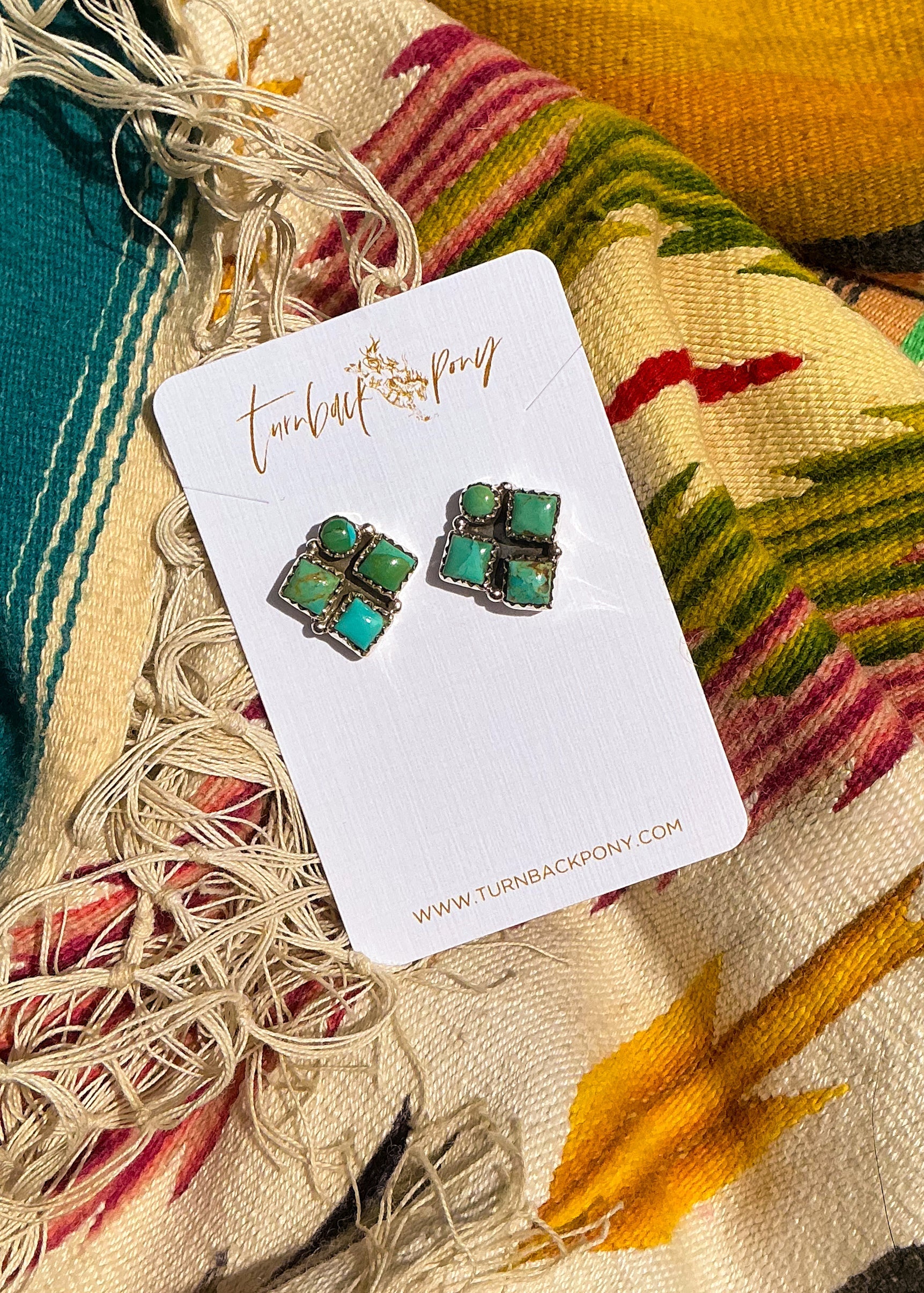 Peruvian Studs - Turnback Pony ™ - Earrings