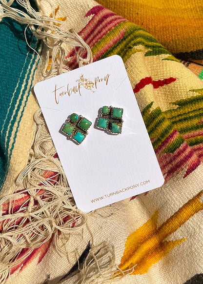 Peruvian Studs - Turnback Pony ™ - Earrings