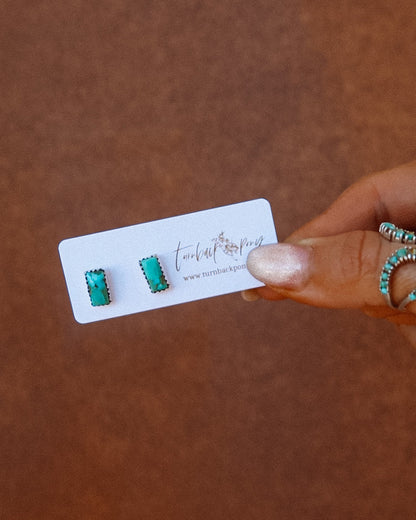 Turquoise Bar Earring