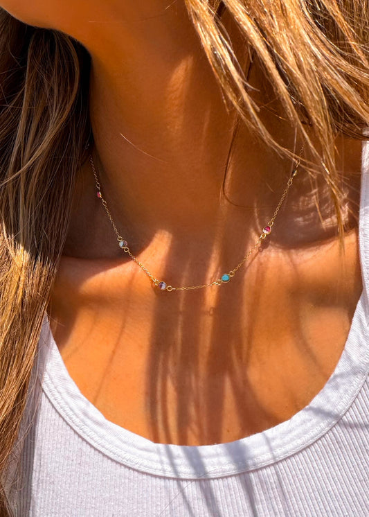 Cotton Candy Dainty Pony Club Necklace - Turnback Pony ™ - Necklace