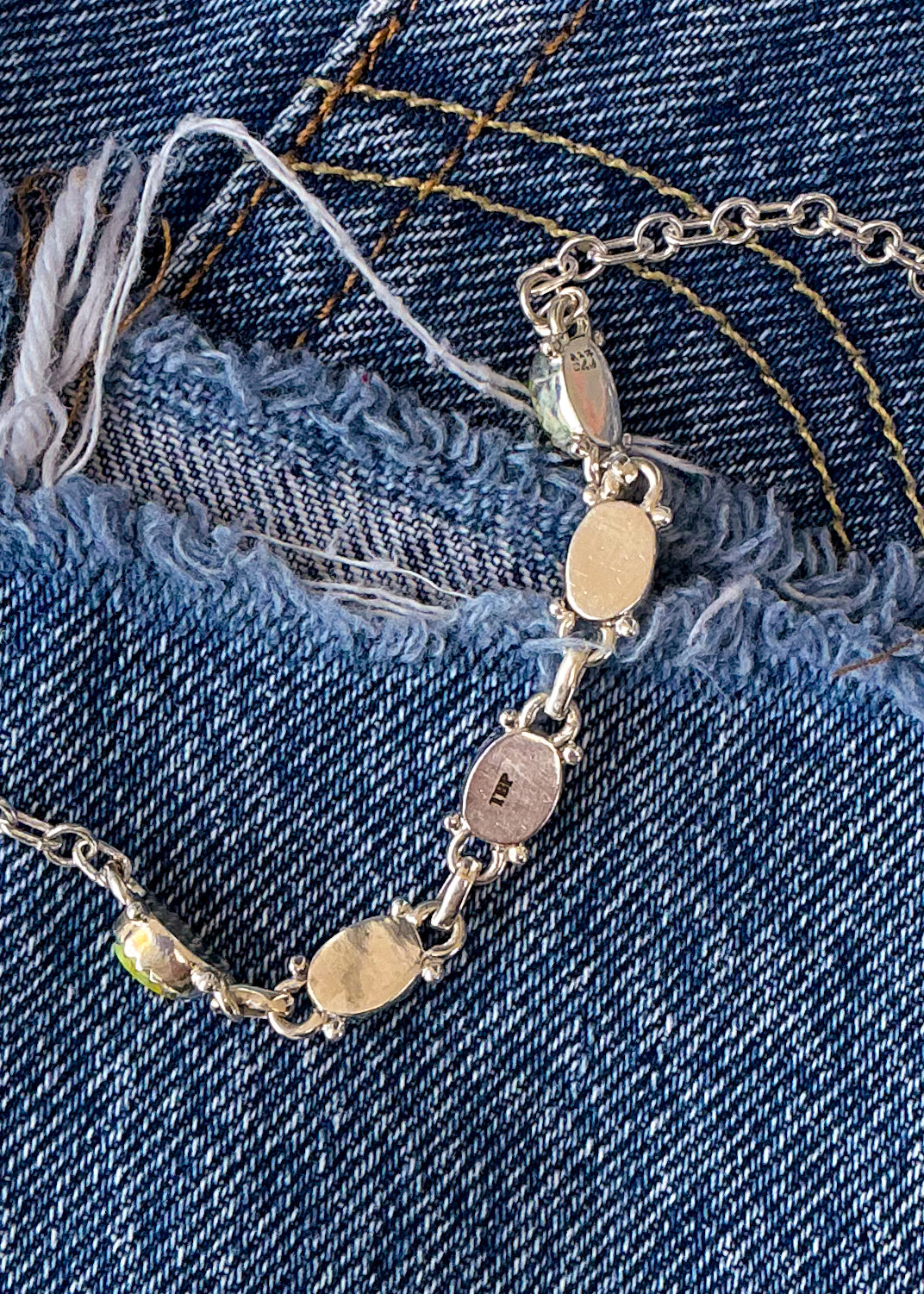 Sage & Silver Bracelet - Turnback Pony ™ - Bracelets