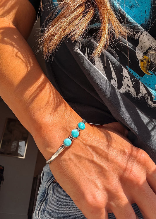 Sacred Cuff (PICK YOUR STONE) - Turnback Pony ™ - Bracelets