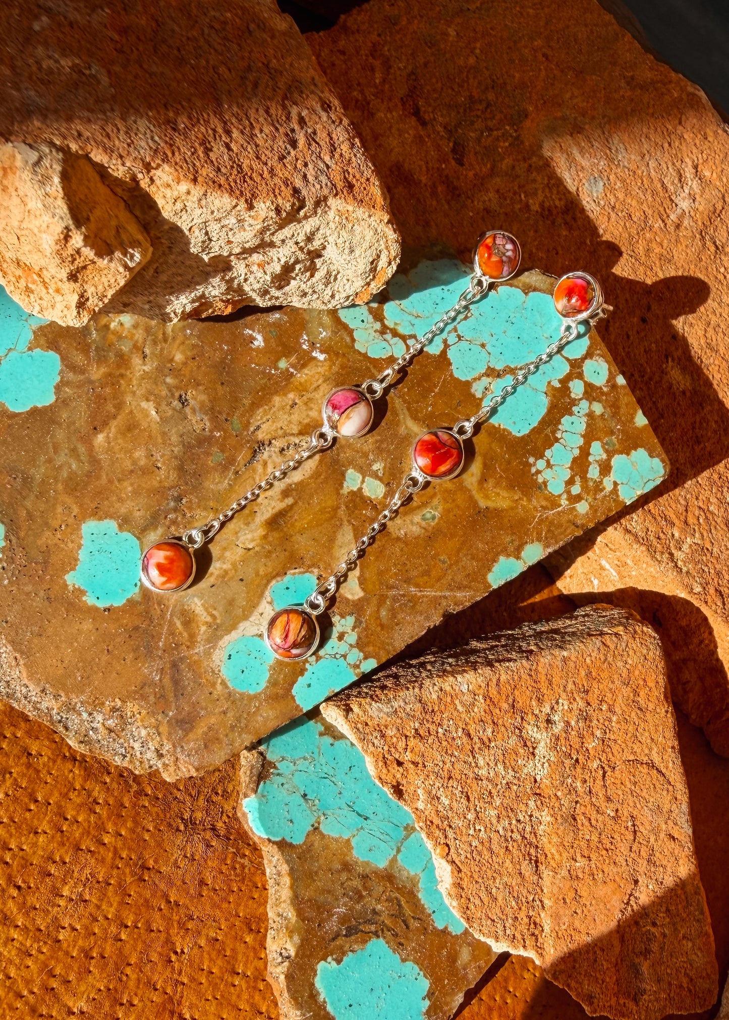 Pink Dahlia Pony Club Earring