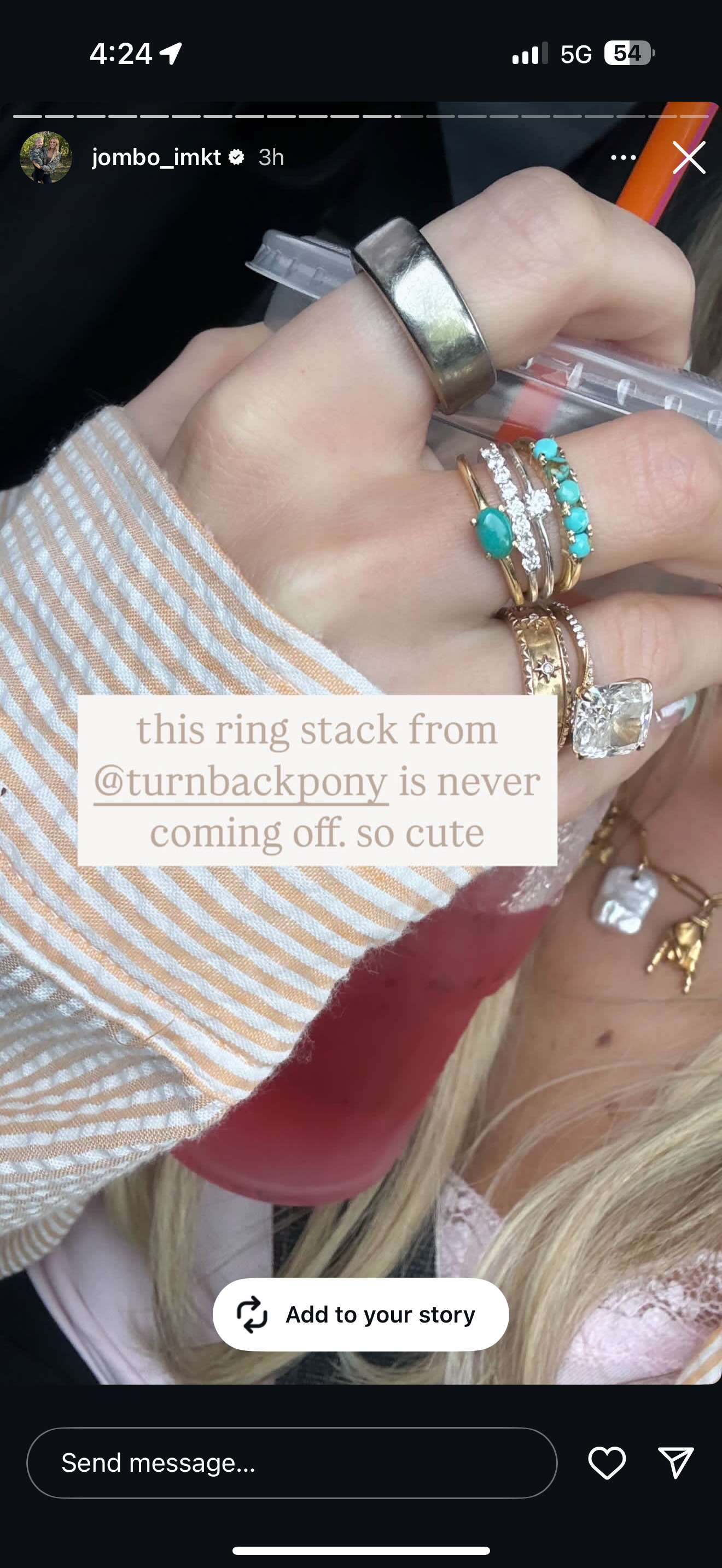 Silver KT Stack - Turnback Pony ™ - Rings