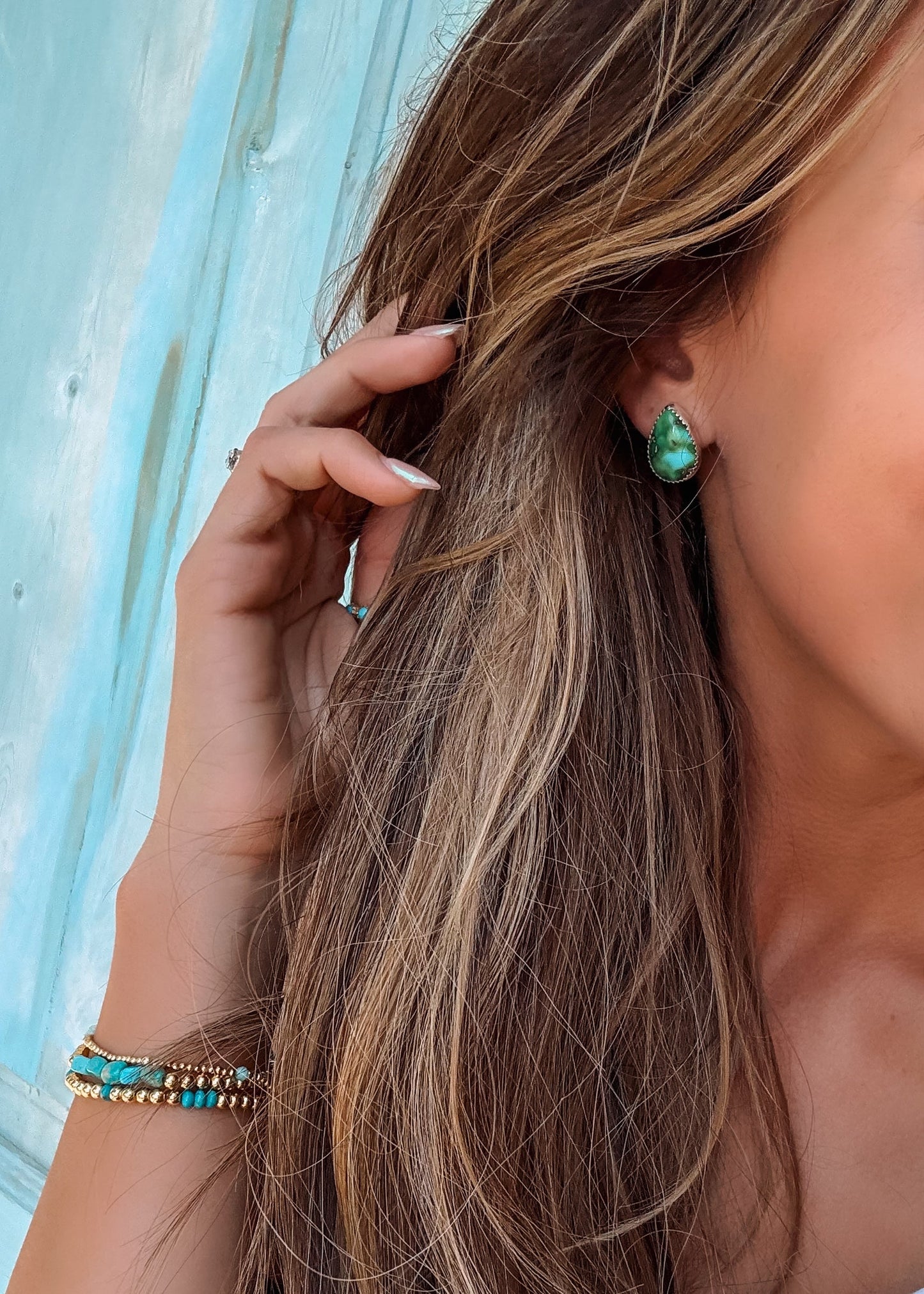 Spring Showers Studs - Turnback Pony ™ - Earrings