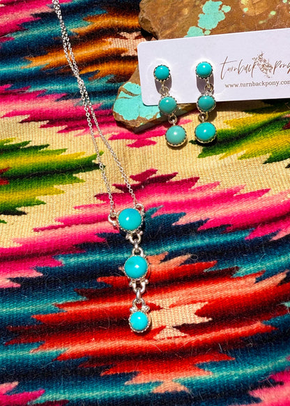Raven Set - Turnback Pony ™ - Necklace earring set