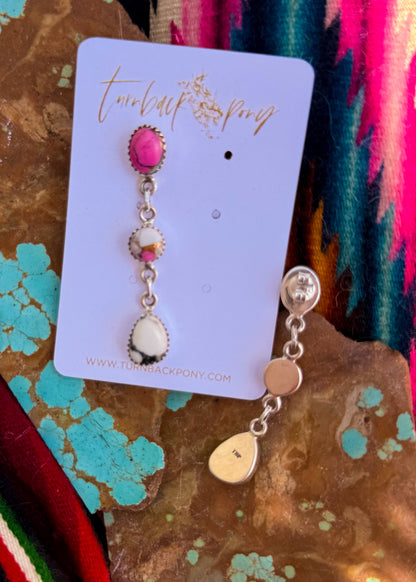 Faded Earrings (pick your stones) - Turnback Pony ™ - Earring