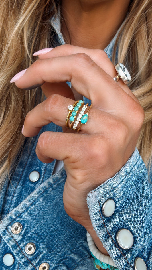 Gold KT Stack - Turnback Pony ™ - Rings