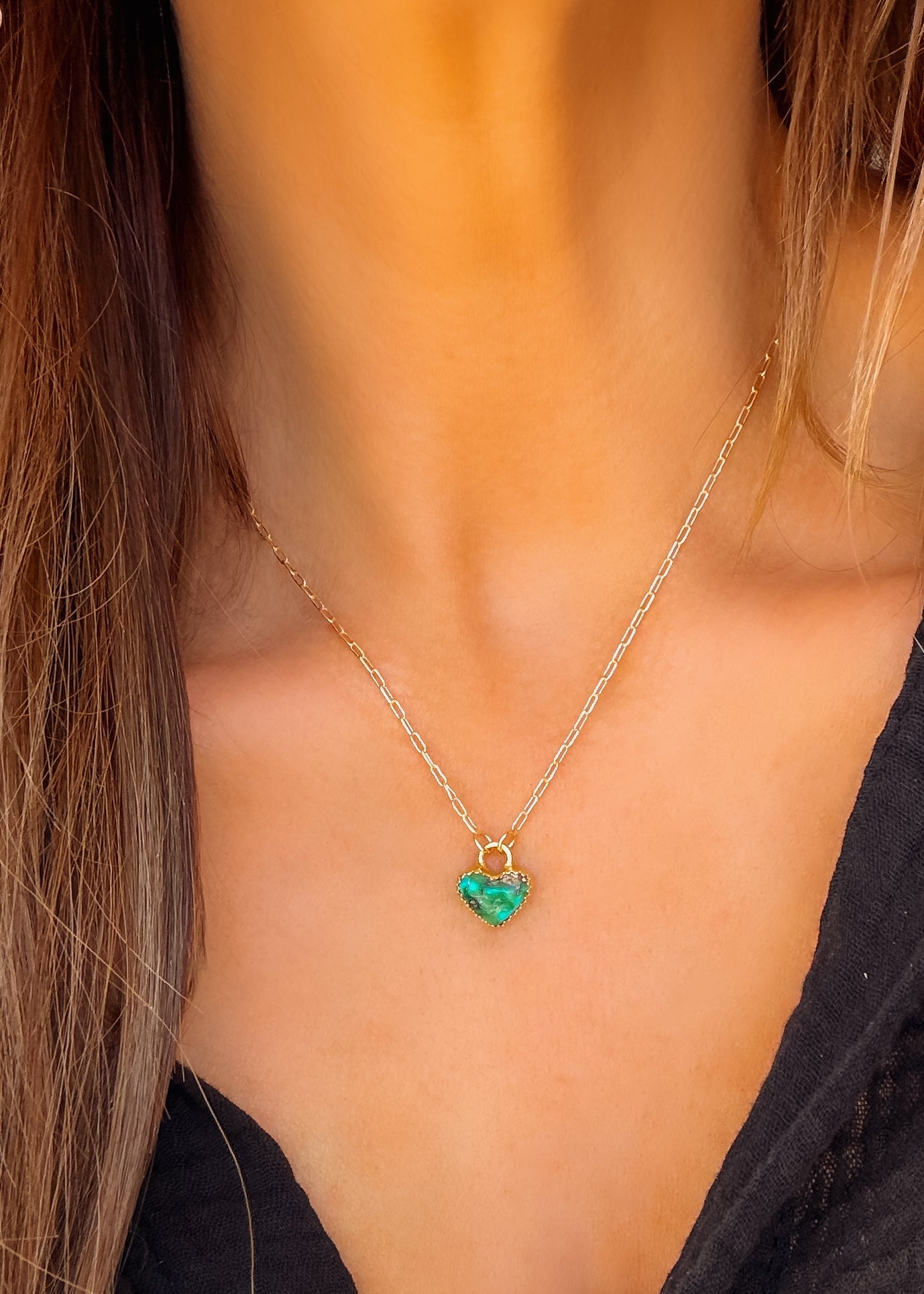 Kinsel Gold Necklace