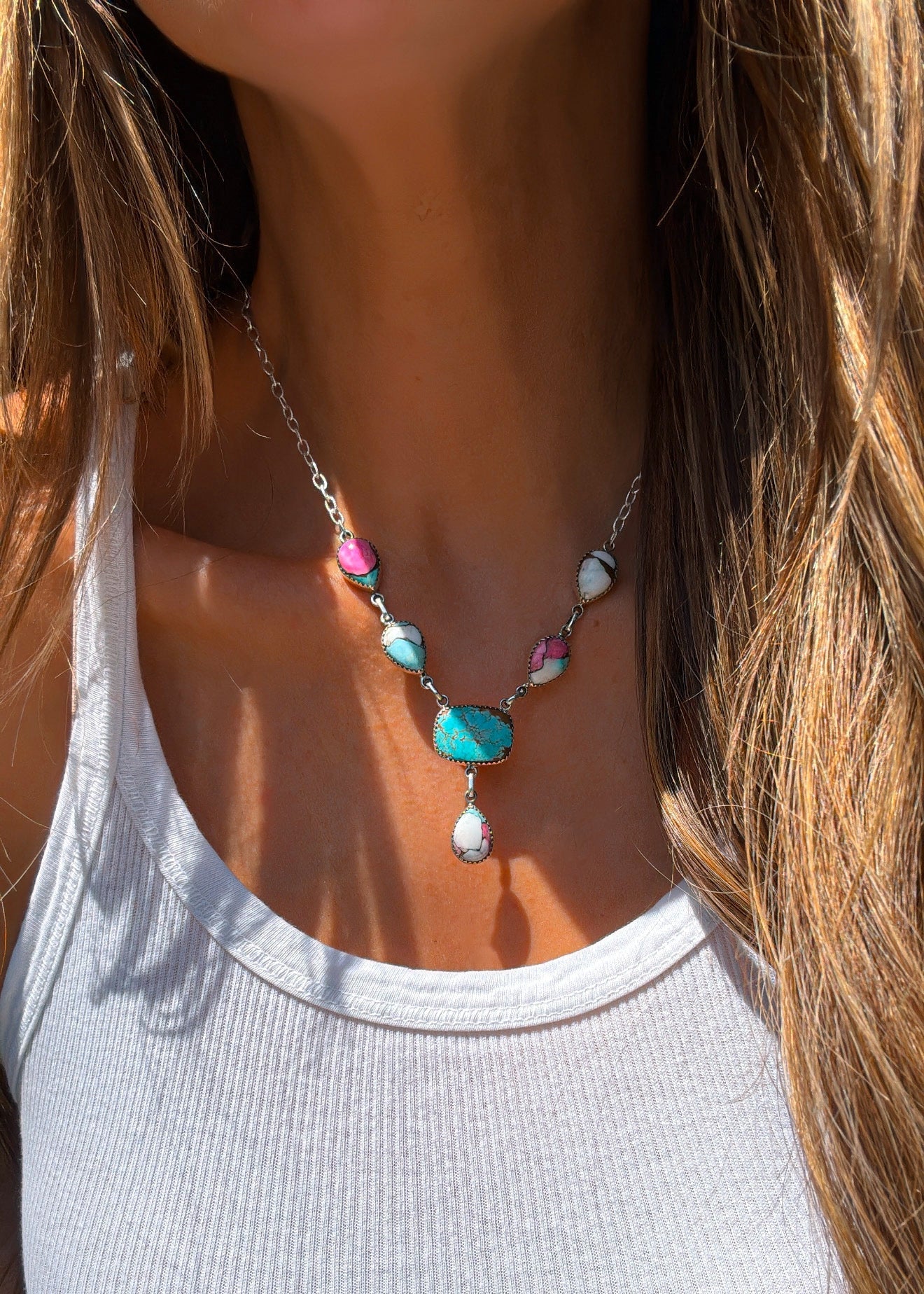Lucky Charm Necklace (Pick Your Stones) - Turnback Pony ™ - Necklaces