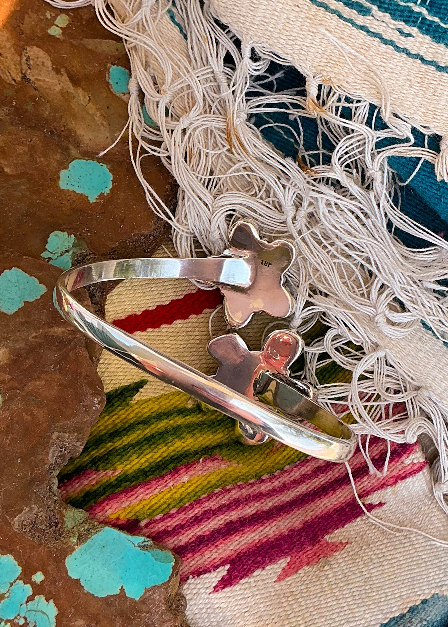Mela Silver Cuff - Turnback Pony ™ - Bracelets