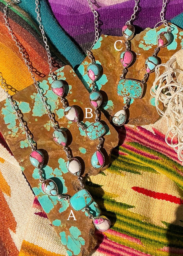 Lucky Charm Necklace (Pick Your Stones) - Turnback Pony ™ - Necklaces