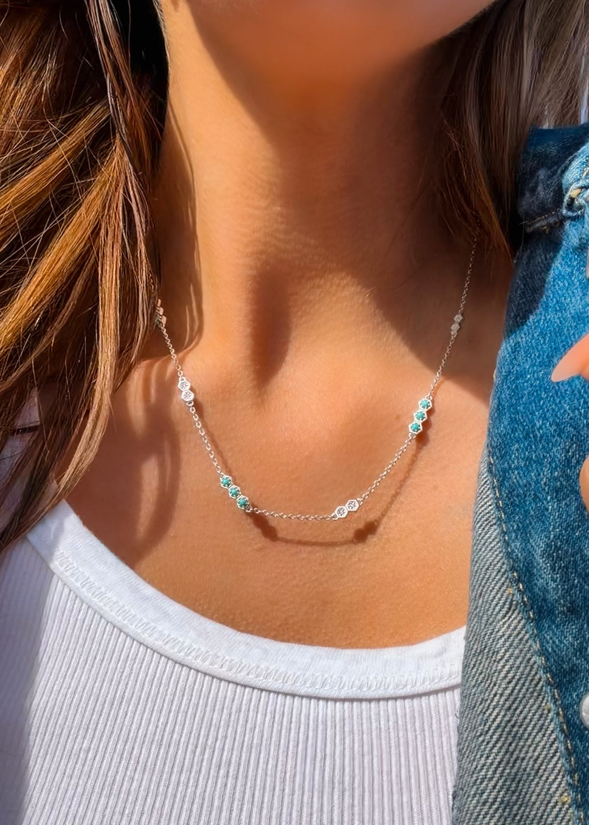 Kendall Diamond Necklace Silver - Turnback Pony ™ - Necklace