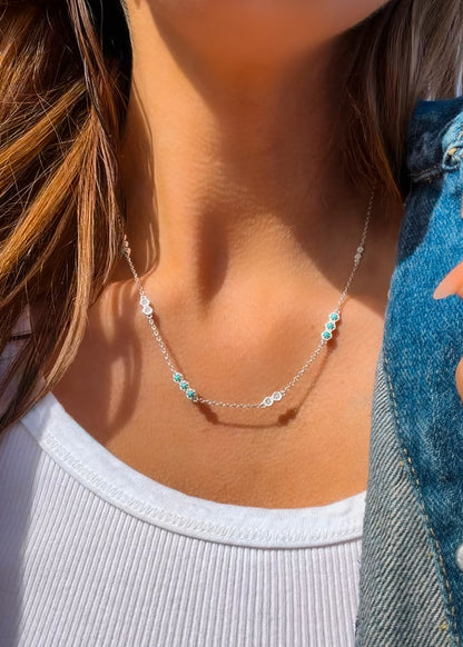 Kendall Diamond Necklace Silver - Turnback Pony ™ - Necklace