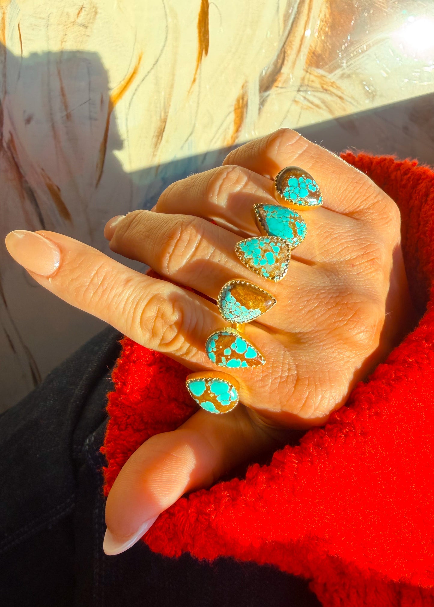 Amelia Gold Adjustable Ring