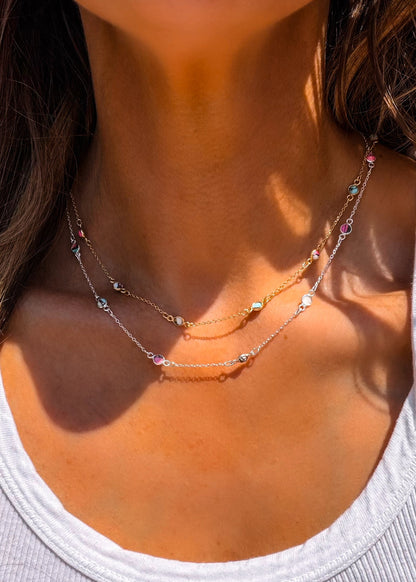 Cotton Candy Dainty Pony Club Necklace - Turnback Pony ™ - Necklace
