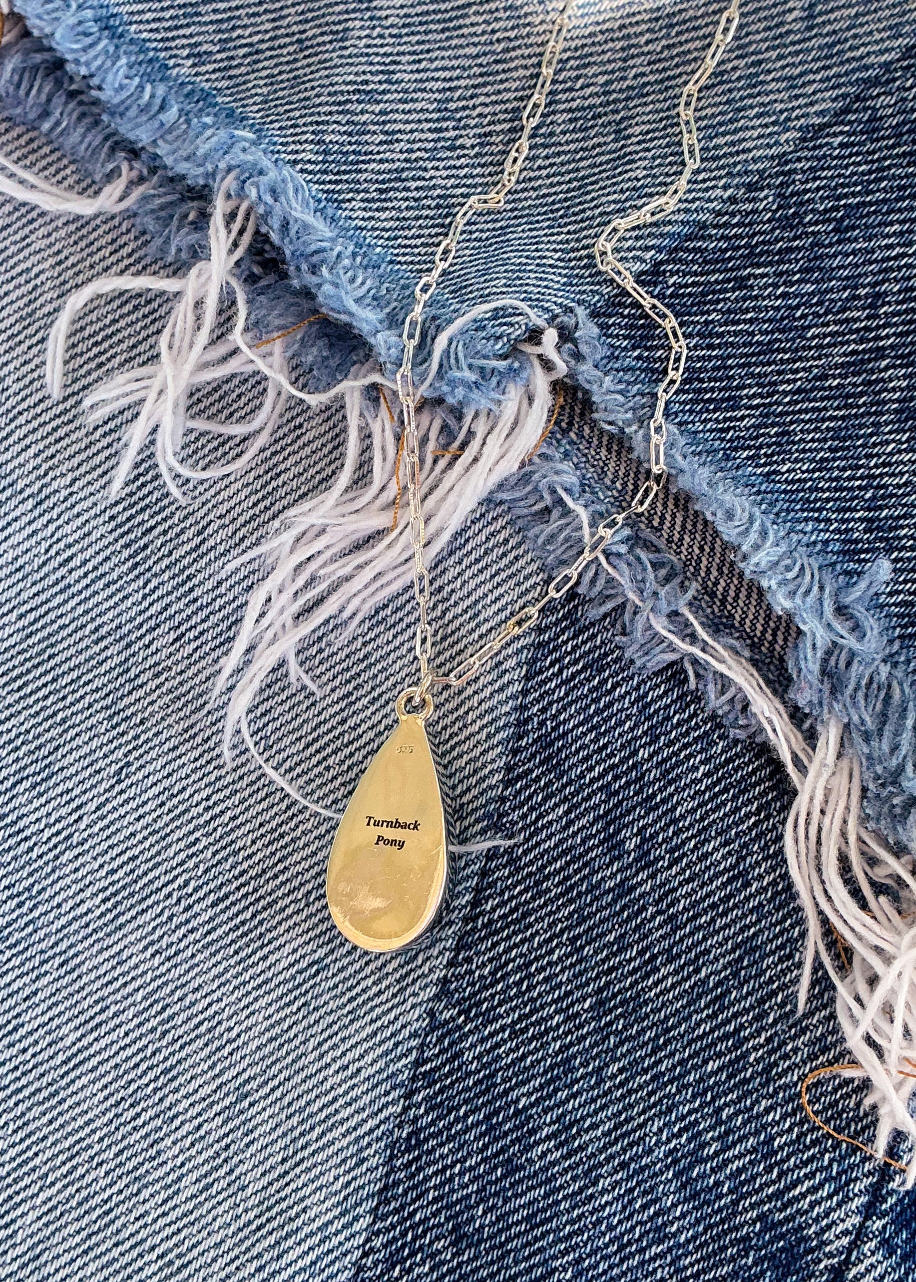 Rein Necklace (Pick Your Stone) - Turnback Pony ™ - Necklace