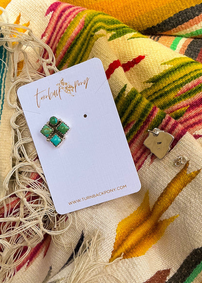 Peruvian Studs - Turnback Pony ™ - Earrings
