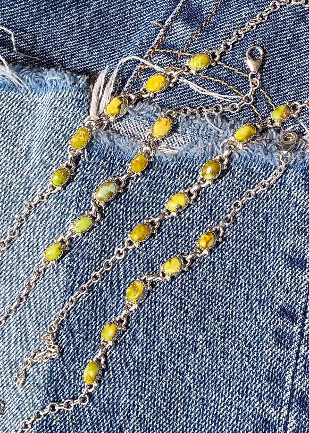Sage & Silver Bracelet - Turnback Pony ™ - Bracelets