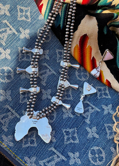 Velvet Squash Set - Turnback Pony ™ - Necklace earring set