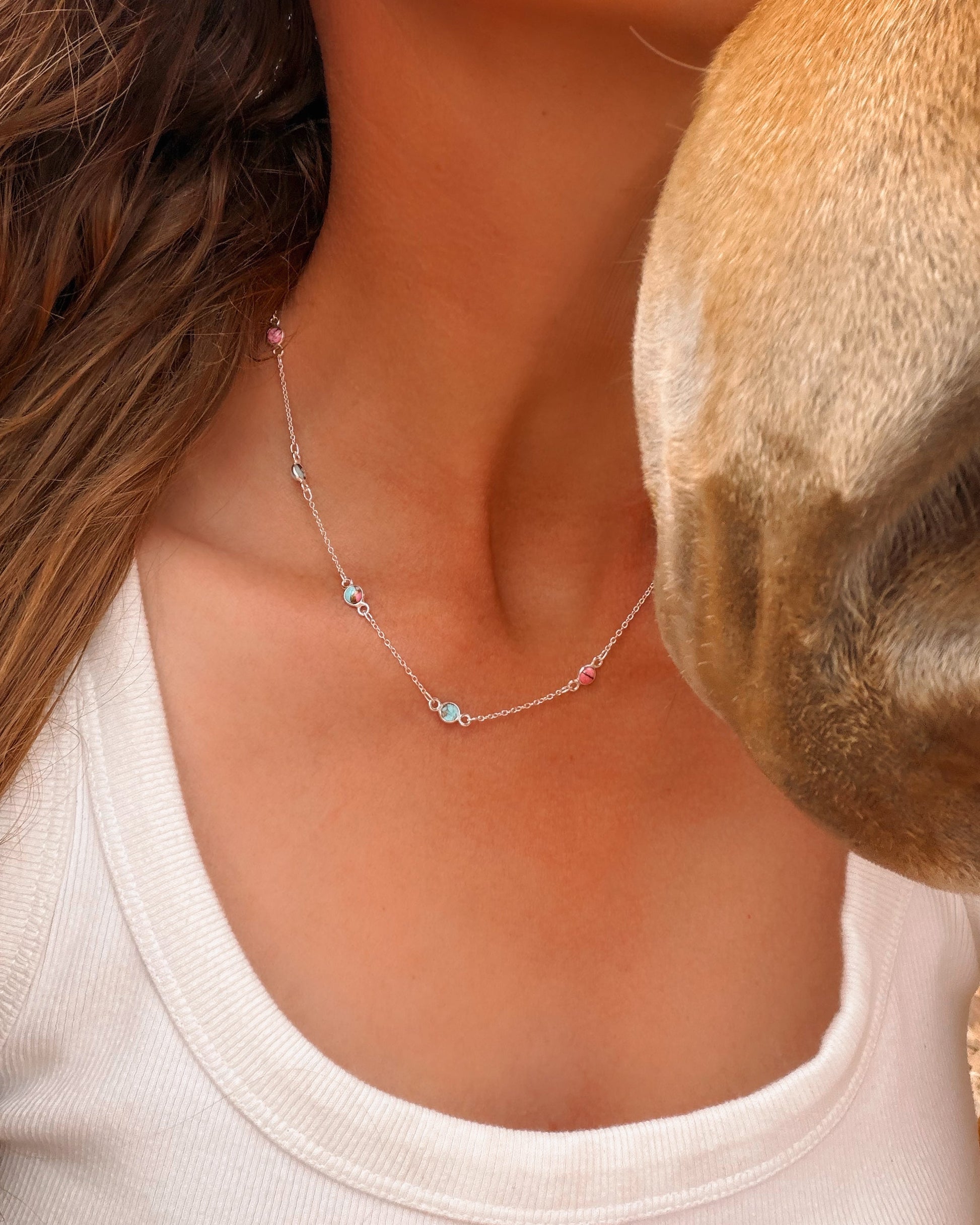 Cotton Candy Dainty Pony Club Necklace - Turnback Pony ™ - Necklace