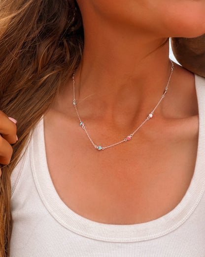 Cotton Candy Dainty Pony Club Necklace - Turnback Pony ™ - Necklace