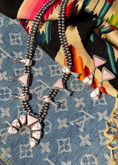 Velvet Squash Set - Turnback Pony ™ - Necklace earring set