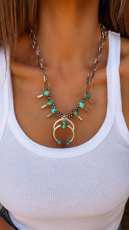 Kenna Squash Blossom Necklace