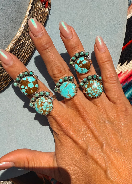 Houndstooth Adjustable Ring - Turnback Pony ™ - Ring