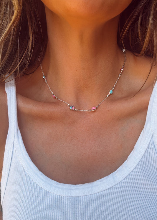 Cotton Candy Large Pony Club Necklace - Turnback Pony ™ - Necklace