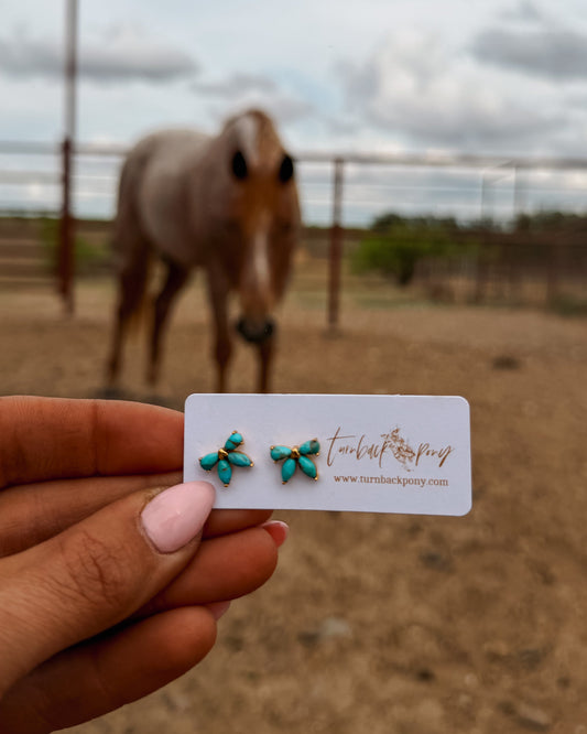 Exclusive Bow Studs - Turnback Pony ™ - Earring