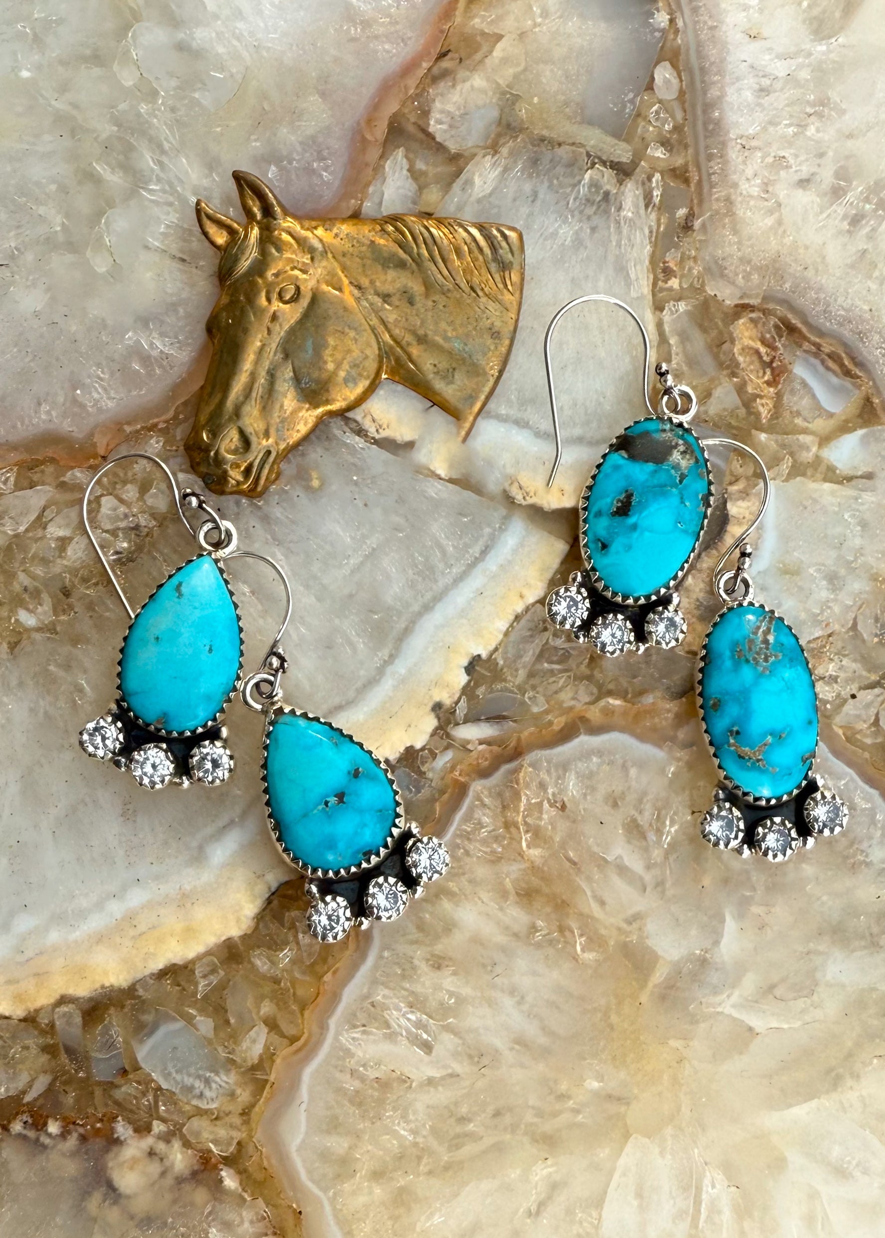 Crystal Earrings - Turnback Pony ™ - Earring