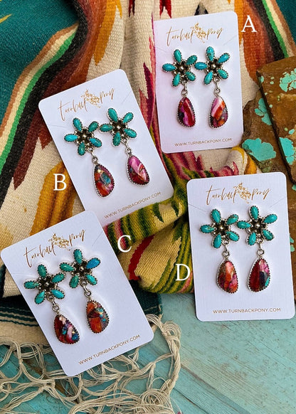 Pattern Earrings - Turnback Pony ™ - Earrings
