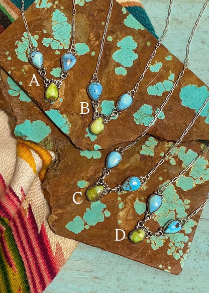 Greylin Necklace (Pick Your Stone) - Turnback Pony ™ - Necklace