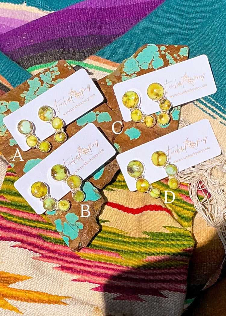 Carnation Studs - Turnback Pony ™ - Earrings
