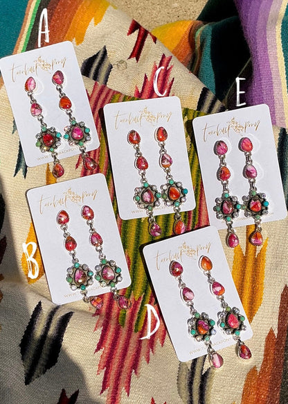 Flower Power Earrings - Turnback Pony ™ - Earrings