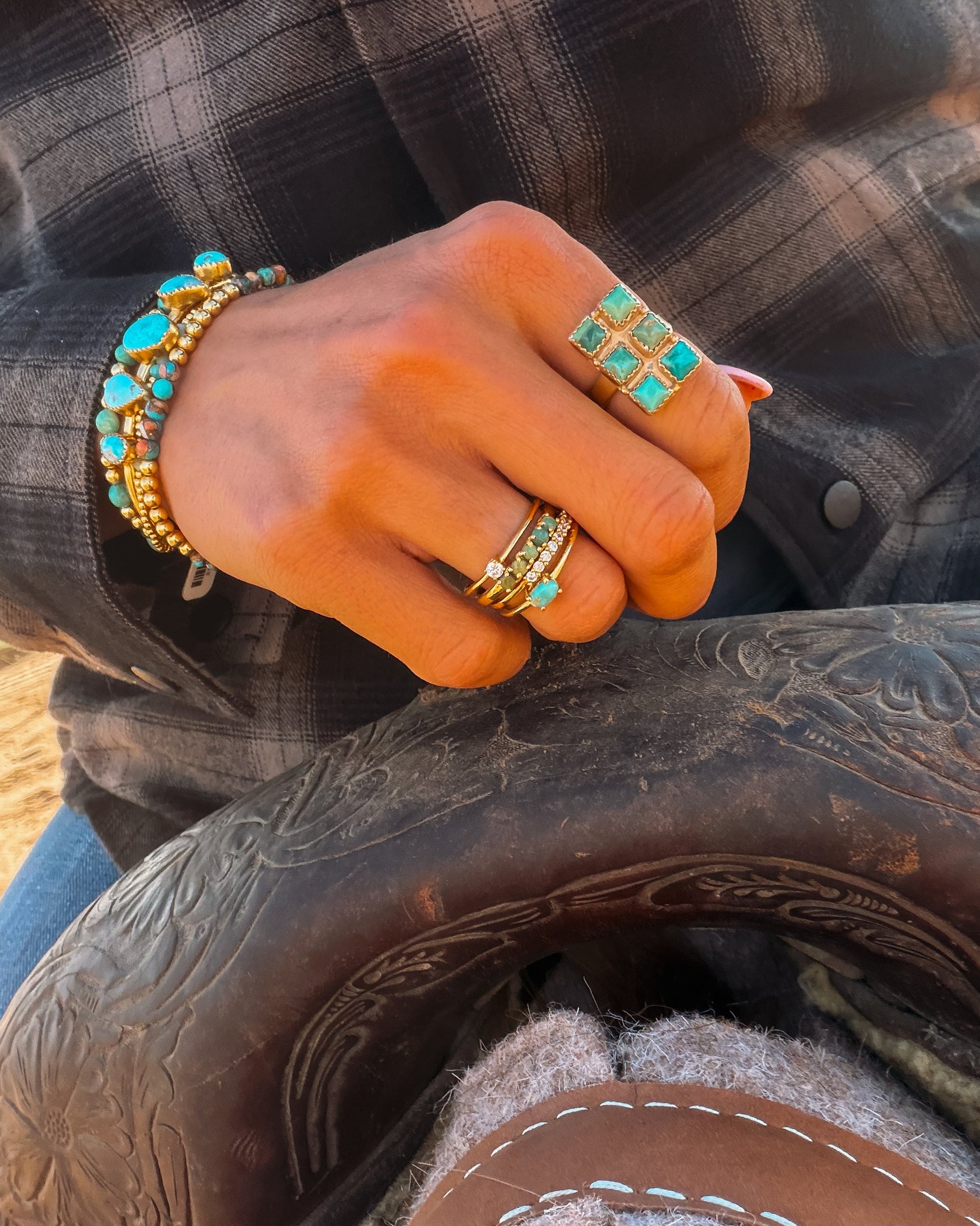 Gold KT Stack - Turnback Pony ™ - Rings