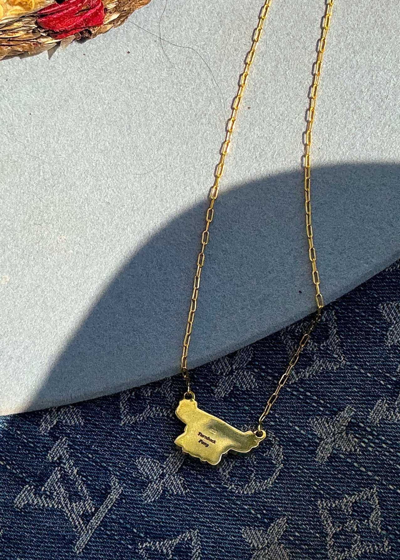 July Gold Necklace - Turnback Pony ™ - Necklace