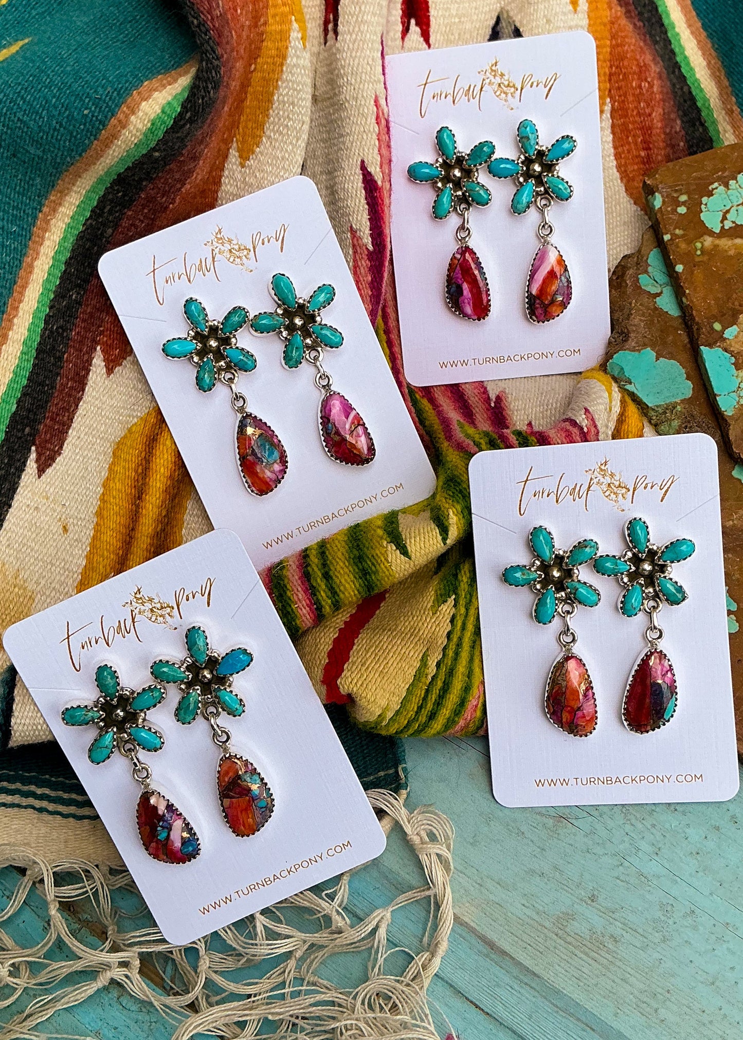 Pattern Earrings - Turnback Pony ™ - Earrings